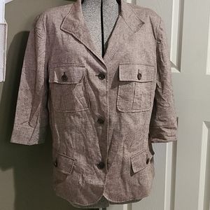 3/4 sleeve blazer